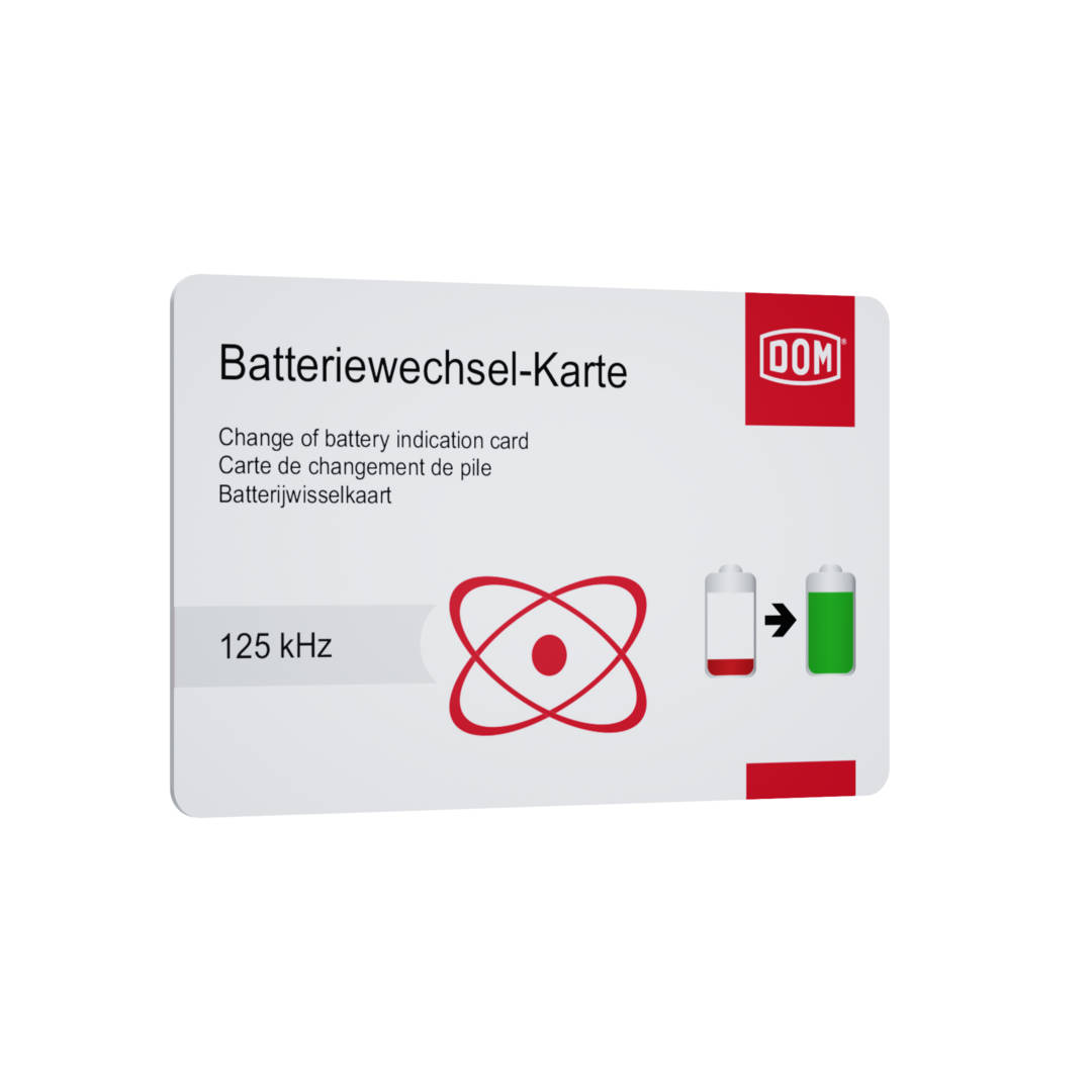 Battery Change Card