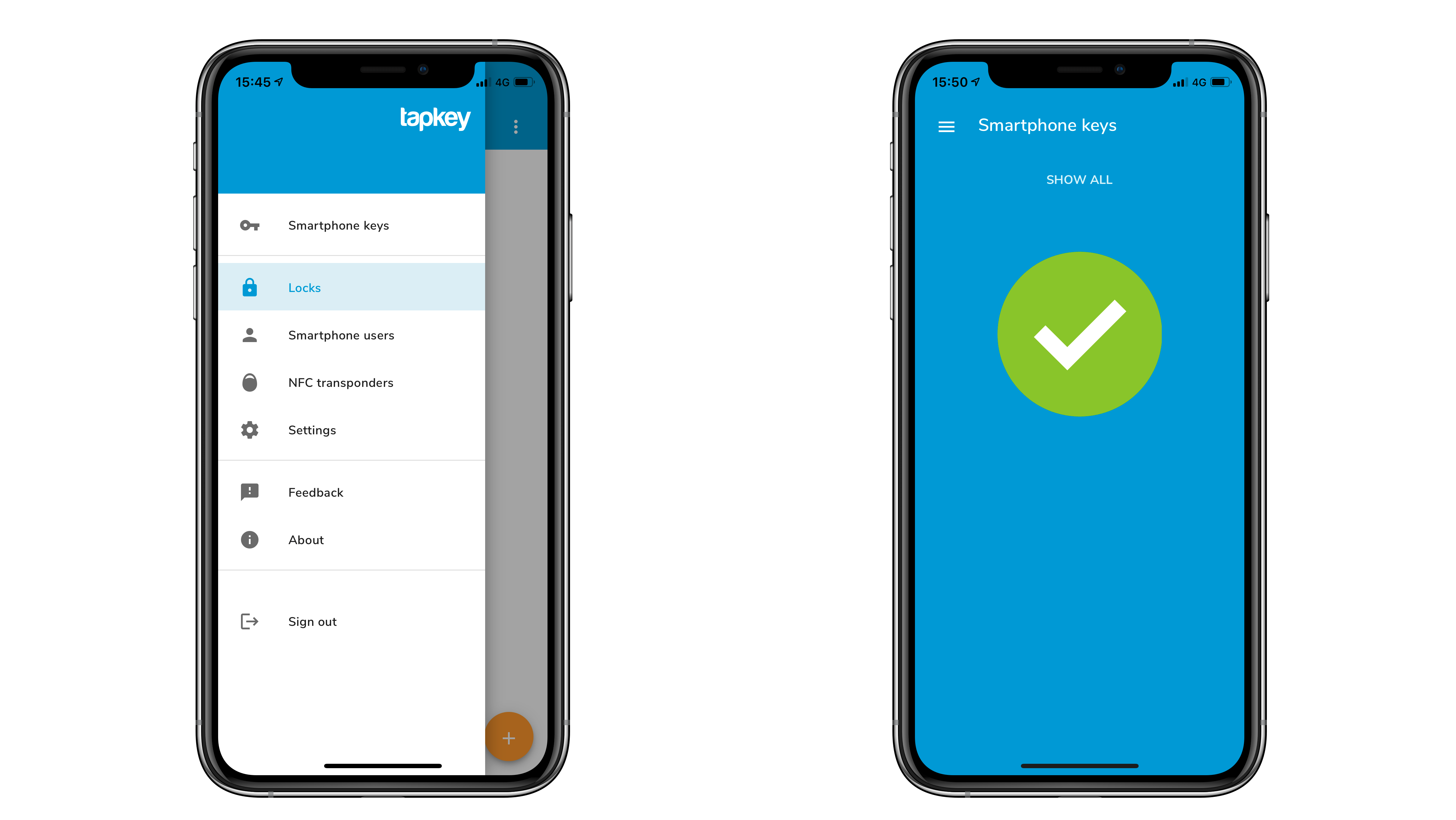 Tapkey App Téléphoner