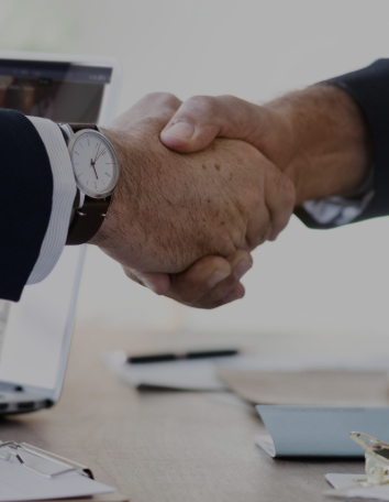 two hands shaking hands