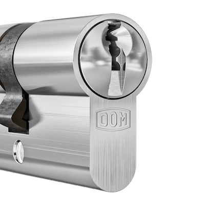 DOM Cilinder Matt Chrome