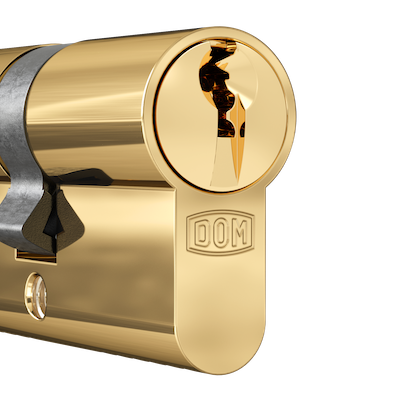 DOM Cilinder Polished Brass