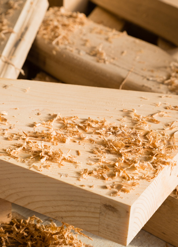 Absaugung von Produktionsabfällen für die Holzindustrie