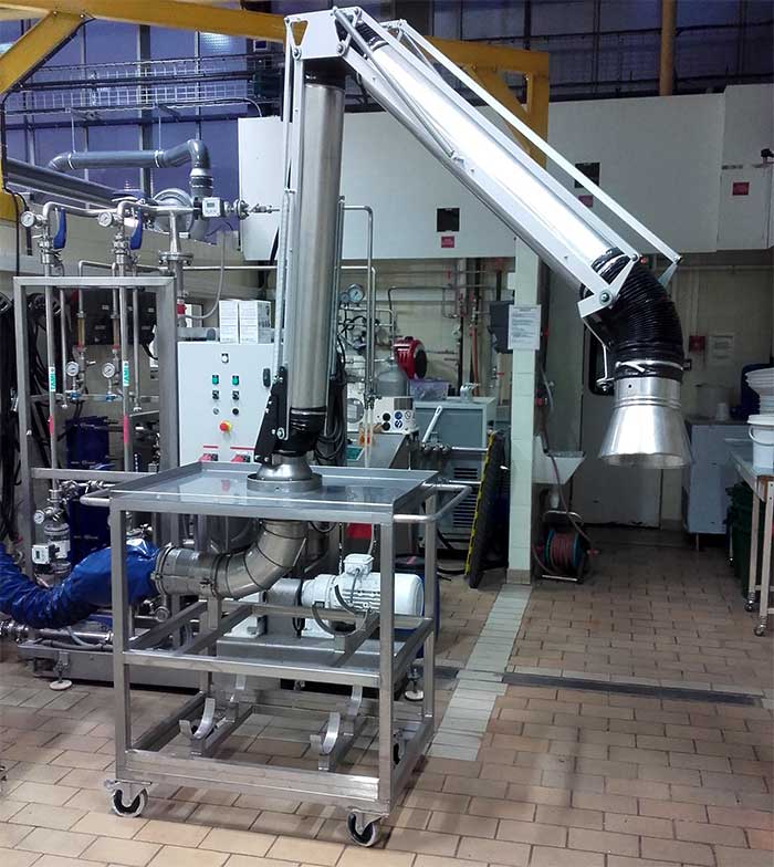 Cheminée d'évacuation