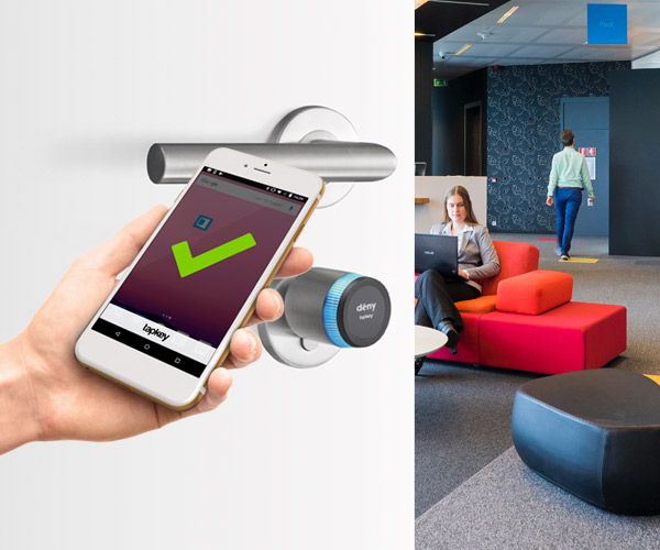 Serrure connectée pour les bureaux