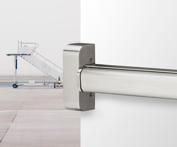 Emergency exits in airport