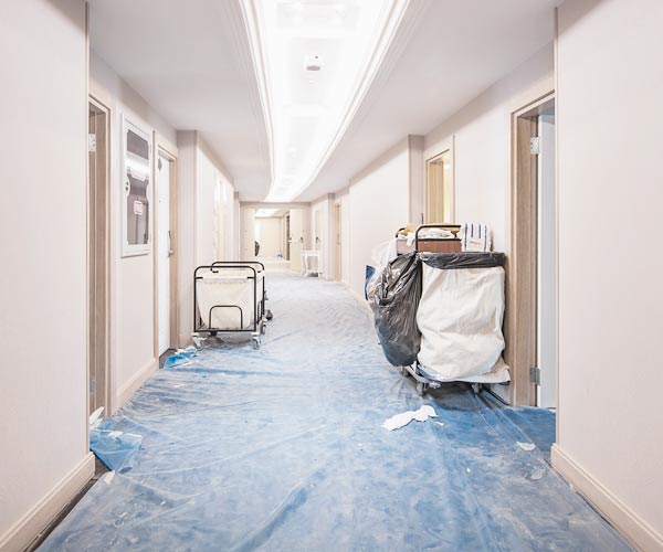 Renovation of hotel doors