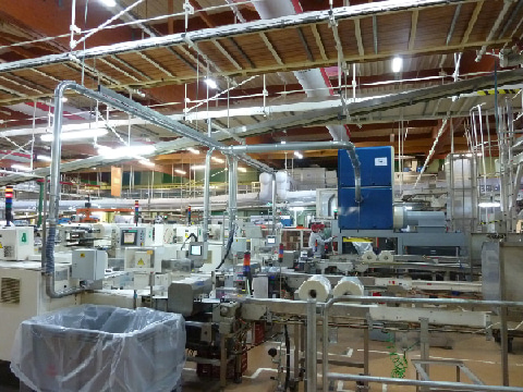 Captación de residuos de producción en origen en la máquina