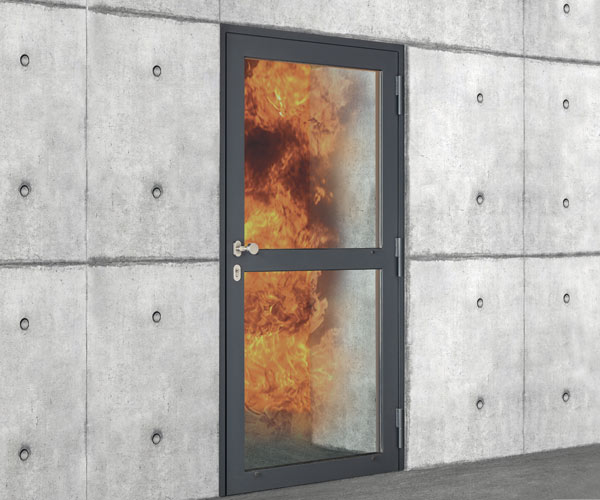 Porte coupe-feu Ei30 de haute sécurité