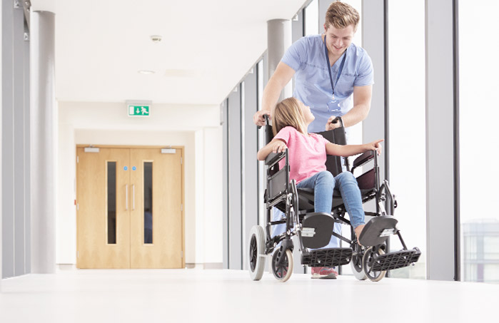 Emergency exits leading to the outside