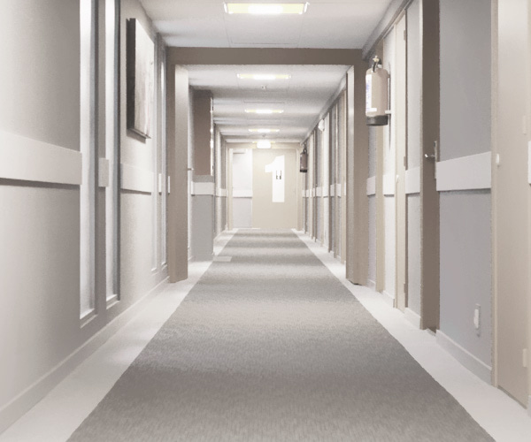 Budget rénovation des portes d'un hôtel