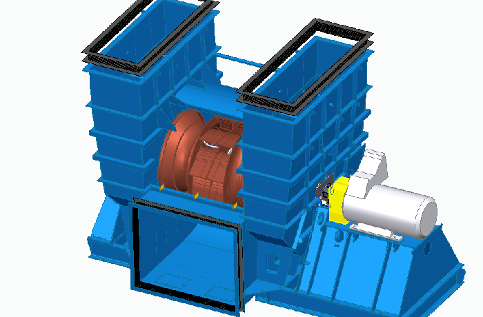 caisson d'aspiration ventilateur