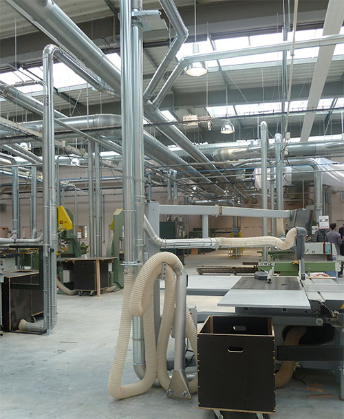 dépoussiérage atelier bois