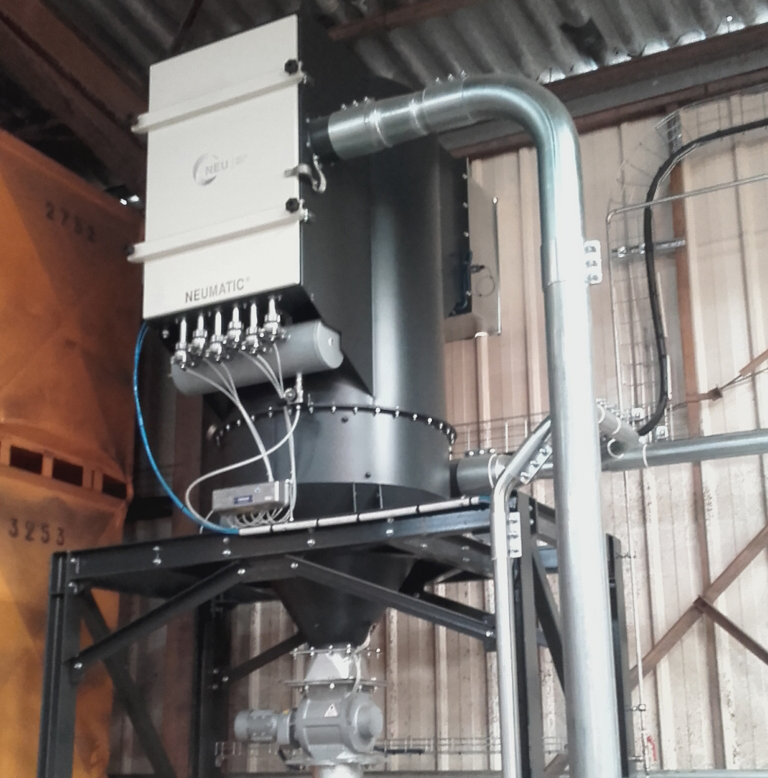 Installation aspiration centralisée en zone technique