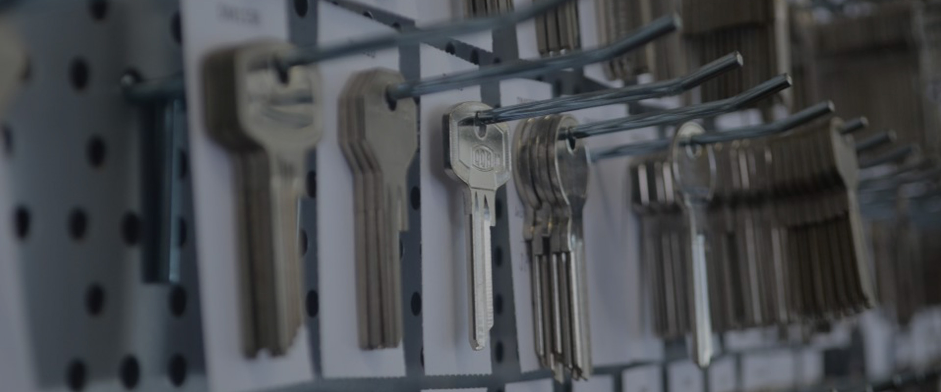 keys hanging on shop display