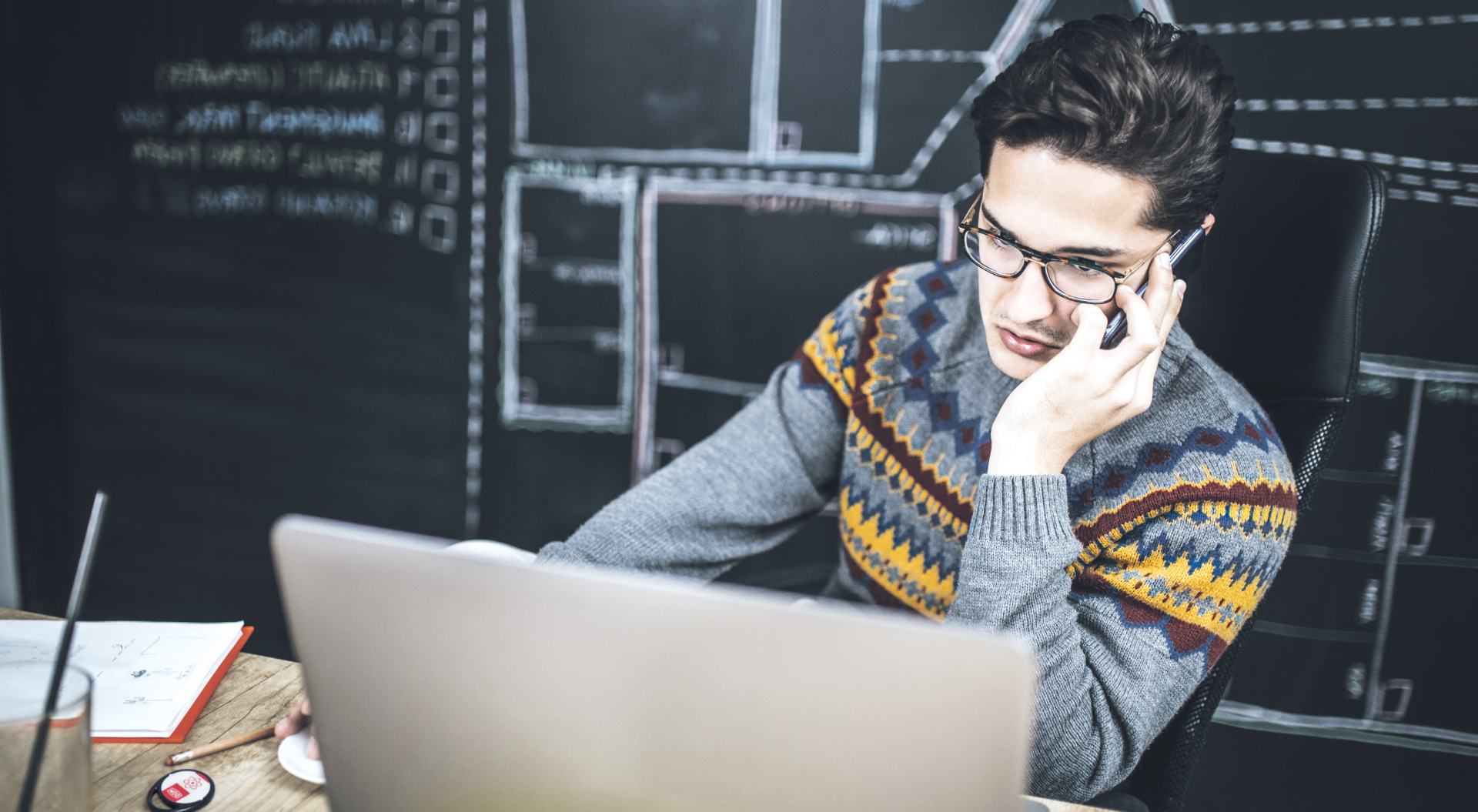 EniQ laptop and phone