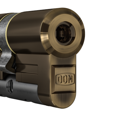 cilindro europeo DOM Diamant con finitura bronzo antico