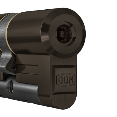 cilindro europeo DOM Diamant con finitura brunito