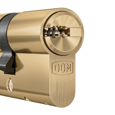 DOM Cilinder Satin Brass