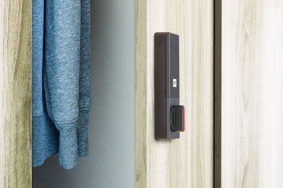 ENiQ LoQ locker in a cabinet