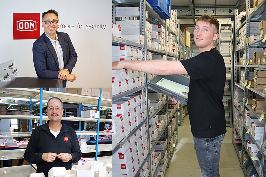 three male colleagues DOM