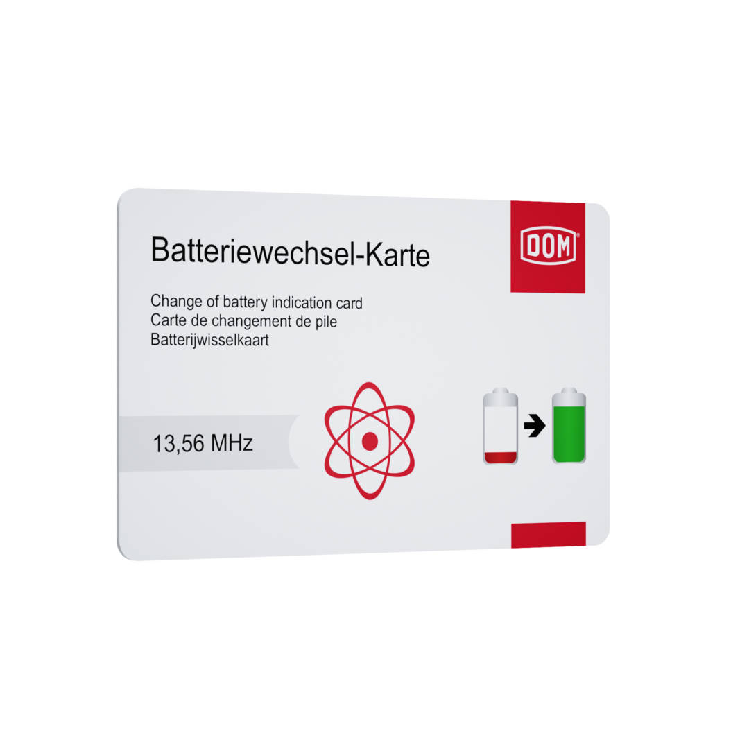 Battery Change Card