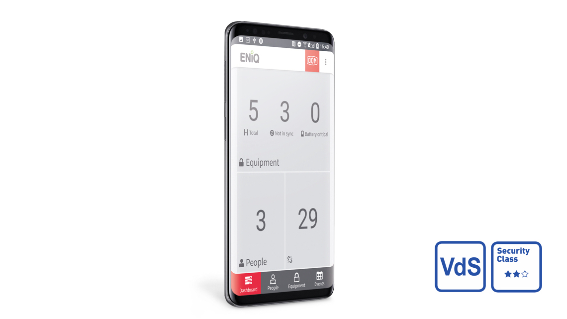 DOM ENiQ App Phone VDS Logo