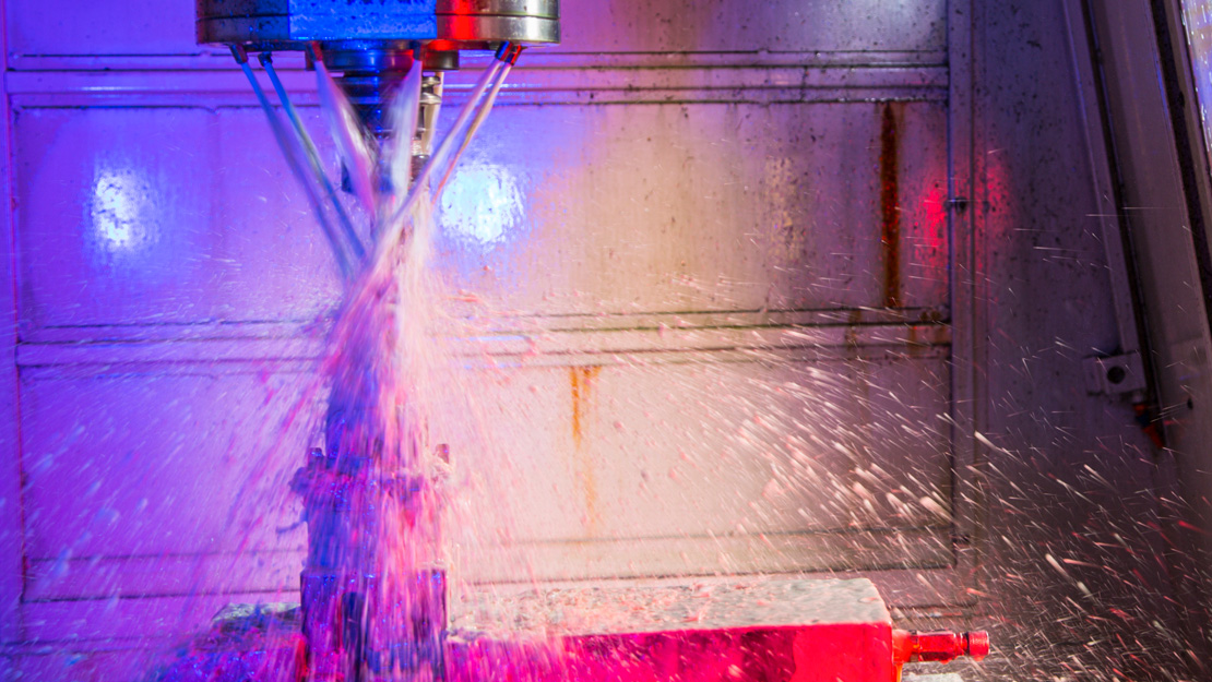 machine drilling and cutting