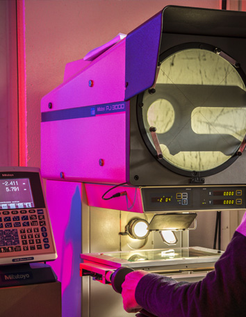 technician using machine