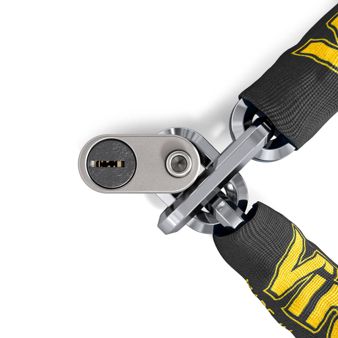 One-Piece Body EuroThor Padlocks with Chain - 2 Wheels - DOM-UK Ltd