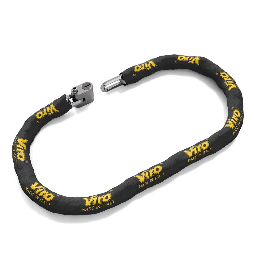 One-Piece Body EuroThor Padlocks with Chain - 2 Wheels - DOM-UK Ltd